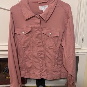 Time and Tru Women's Pink Denim Jacket